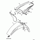 Схема узла: Крыло Yamaha WR200R