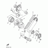 Схема вузла: Привід стартера Yamaha XJR1300