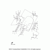 Схема вузла: Облицювальні елементи Yamaha XVS1300 V-Star Tourer