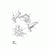 Схема вузла: Бічна кришка Yamaha FZS600 FAZER