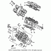 Схема вузла: Головка циліндра Yamaha XVZ1300 Venture Royale
