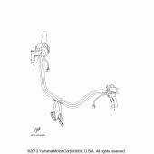 Схема вузла: Пульт управління рульовий та Важель Yamaha XV1900 Roadliner Midnight