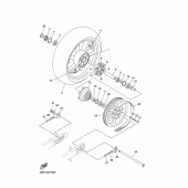 Схема узла: Заднее колесо Yamaha XVS1300 Midnight Star