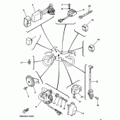 Схема узла: Электрооборудование 2 Yamaha DT125 DT125