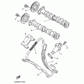 Схема узла: Распредвал и Цепь ГРМ Yamaha TDM850