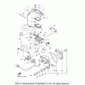 Схема вузла: Задній ліхтар (Стоп-сигнал) Yamaha XVS1300 V-Star Tourer