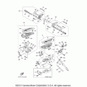 Схема узла: Подножки и Подставка Yamaha XV1900 Roadliner S