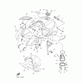 Схема вузла: Паливний бак Yamaha FZ1 FZ1 FAZER (S-TYPE)