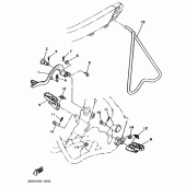 Схема узла: Подножки и Подставка Yamaha YZ250 YZ250