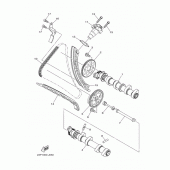 Схема вузла: Розподільний вал та Ланцюг ГРМ Yamaha XTZ1200 Super Tenere ES