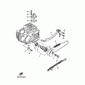 Схема вузла: Розподільний вал та Ланцюг ГРМ Yamaha TTR110 TT-R110
