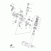 Схема вузла: Рульовий механізм Yamaha WR250 WR250R