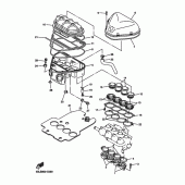 Схема вузла: Впускна система Yamaha YZF-R6/YZF600 R6