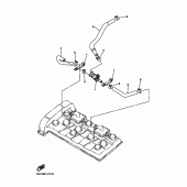 Схема вузла: Система індукції повітря Yamaha FZ6 FZ6 FAZER S2