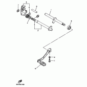 Схема вузла: Вал перемикання Yamaha TT600