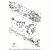 Схема вузла: Зчеплення Yamaha XVZ1300 Venture Royale