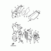 Схема вузла: Бічна кришка Yamaha DT125 DT125R