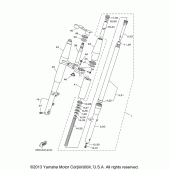 Схема узла: Вилка передней оси Yamaha XVS650 V-Star Classic