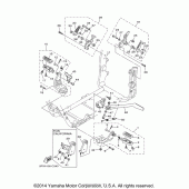 Схема узла: Подножки и Подставка Yamaha XV1700 Road Star Midnight Warrior
