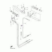 Схема вузла: Гідон і трос Yamaha YZF-R6/ YZF600 R6