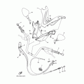 Схема вузла: Кермо та Тросики Yamaha YP400 Majesty