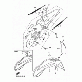Схема узла: Крыло Yamaha YZ250 YZ250FX