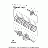 Схема узла: Сцепление Yamaha FJ09 FJ-09