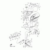 Схема вузла: Паливний бак Yamaha XVS650 Drag Star Silverado