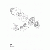 Схема вузла: Привід стартера Yamaha VMX17 V-MAX