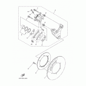 Схема узла: Задний тормозной суппорт Yamaha XTZ1200 Super Tenere ES
