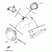 Схема узла: Опция (ELECTRICAL) Yamaha XV1100 Virago