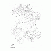 Схема вузла: Вихлопна система Yamaha XT660 XT660Z Tenere