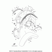 Схема узла: Крыло Yamaha XV1700 Road Star S