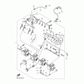 Схема вузла: Впускна система 2 Yamaha YZF-R6/YZF600 R6