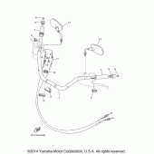 Схема вузла: Кермо та Тросики Yamaha XV1900 Stratoliner Deluxe