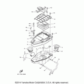 Схема вузла: Впускна система (2) Yamaha XV1900 Raider