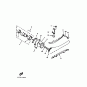 Схема вузла: Ланцюг ГРМ і ланцюг ГРМ Yamaha YP250 Majesty