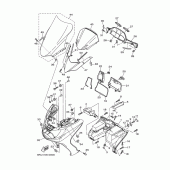 Схема узла: Облицовочные элементы Yamaha YP400 Majesty