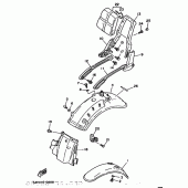 Схема вузла: Крило Yamaha XV750 Virago