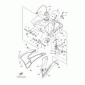 Схема вузла: Паливний бак Yamaha TTR125 TT-R125