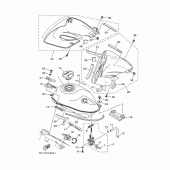 Схема вузла: Паливний бак Yamaha XT250 Serow