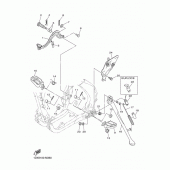 Схема узла: Подножки и Подставка Yamaha WR450F