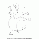 Схема вузла: Кермо та Тросики Yamaha XVS650 V-Star Custom