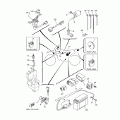 Схема вузла: Електроустаткування 1 Yamaha TTR110 TT-R110