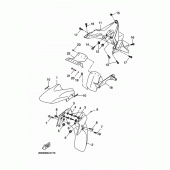 Схема вузла: Крило Yamaha YP250 X-MAX