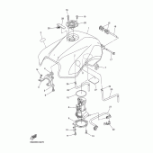 Схема вузла: Паливний бак Yamaha FZ6 FZ6 FAZER S2