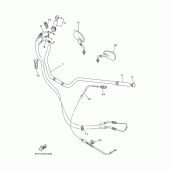 Схема узла: Руль и Тросики Yamaha XV1700 Road Star Warrior
