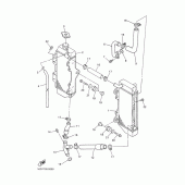 Схема узла: Радиатор и Патрубок системы охлаждения Yamaha YZ426F