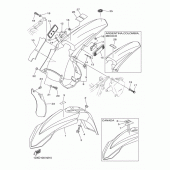 Схема узла: Крыло Yamaha WR450F