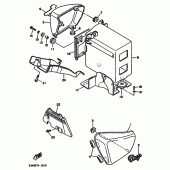 Схема узла: Боковая крышка Yamaha XV1100 Virago